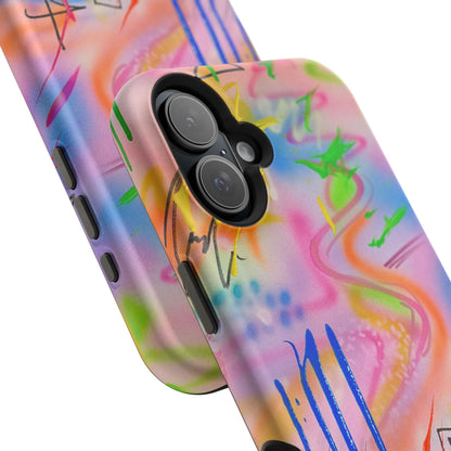 MagSafe "neon haze" airbrush iPhone case