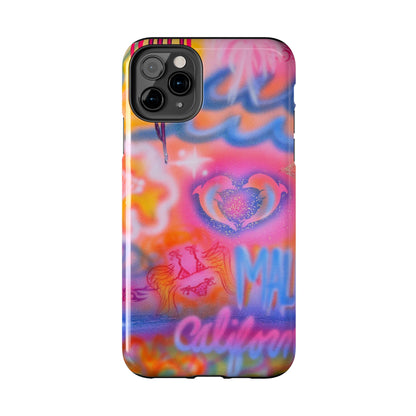 "mornings in malibu" airbrush iPhone case