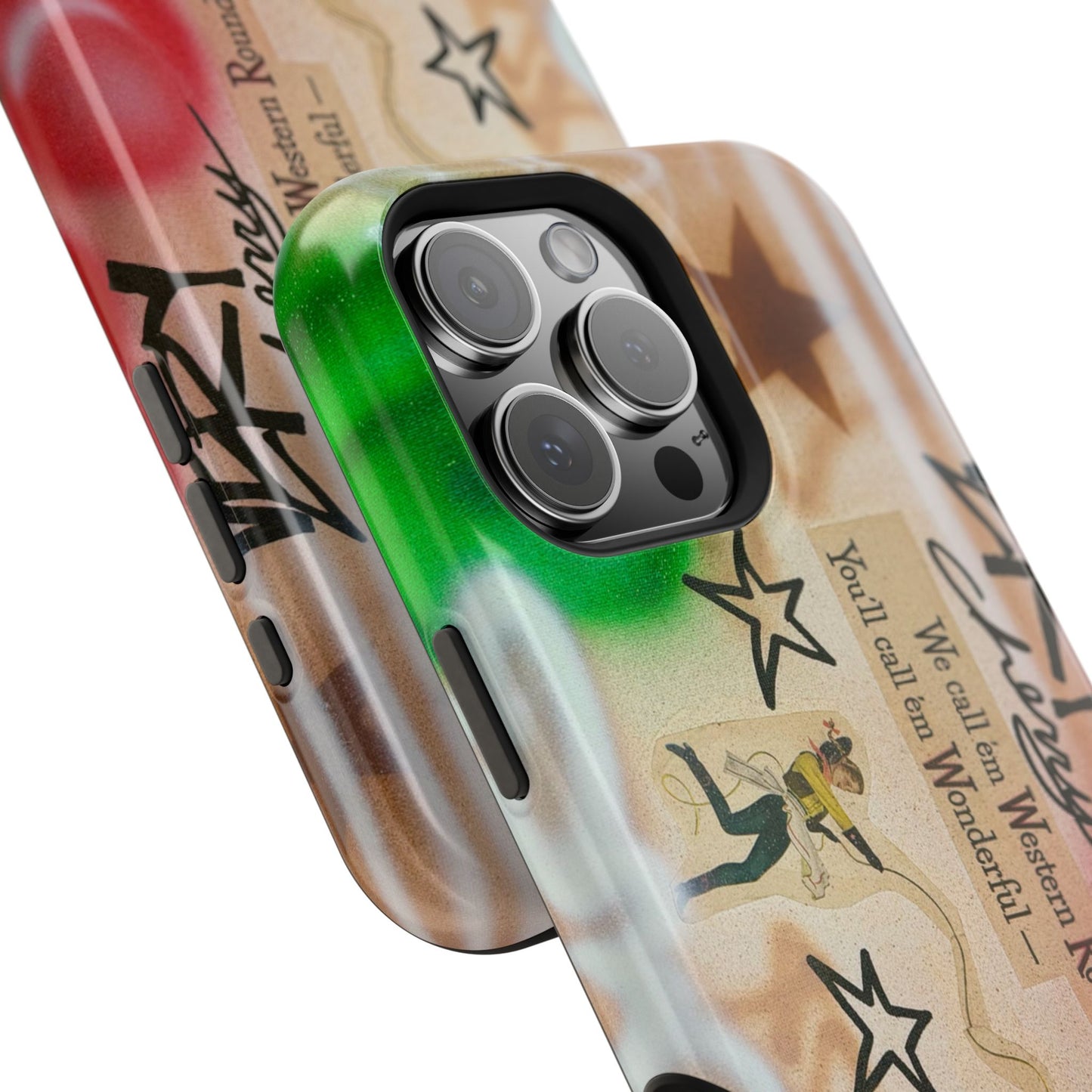 MagSafe "very cherry" airbrush iPhone case