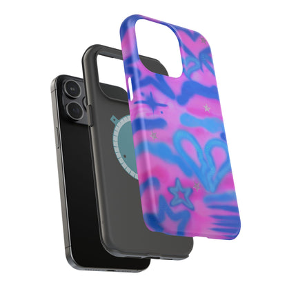 MagSafe "blue camo" airbrush iPhone case