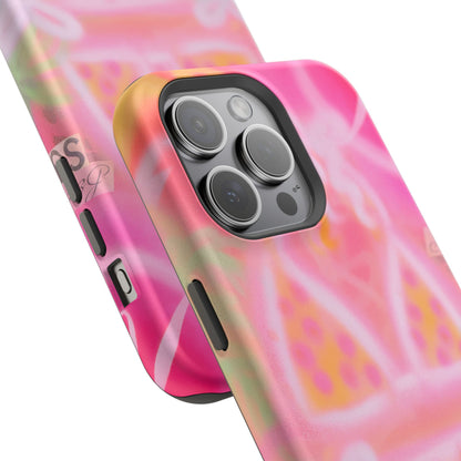 MagSafe "yellow polka dot bikini" airbrush iPhone case