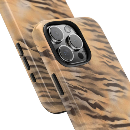 neutral tiger airbrush iPhone case