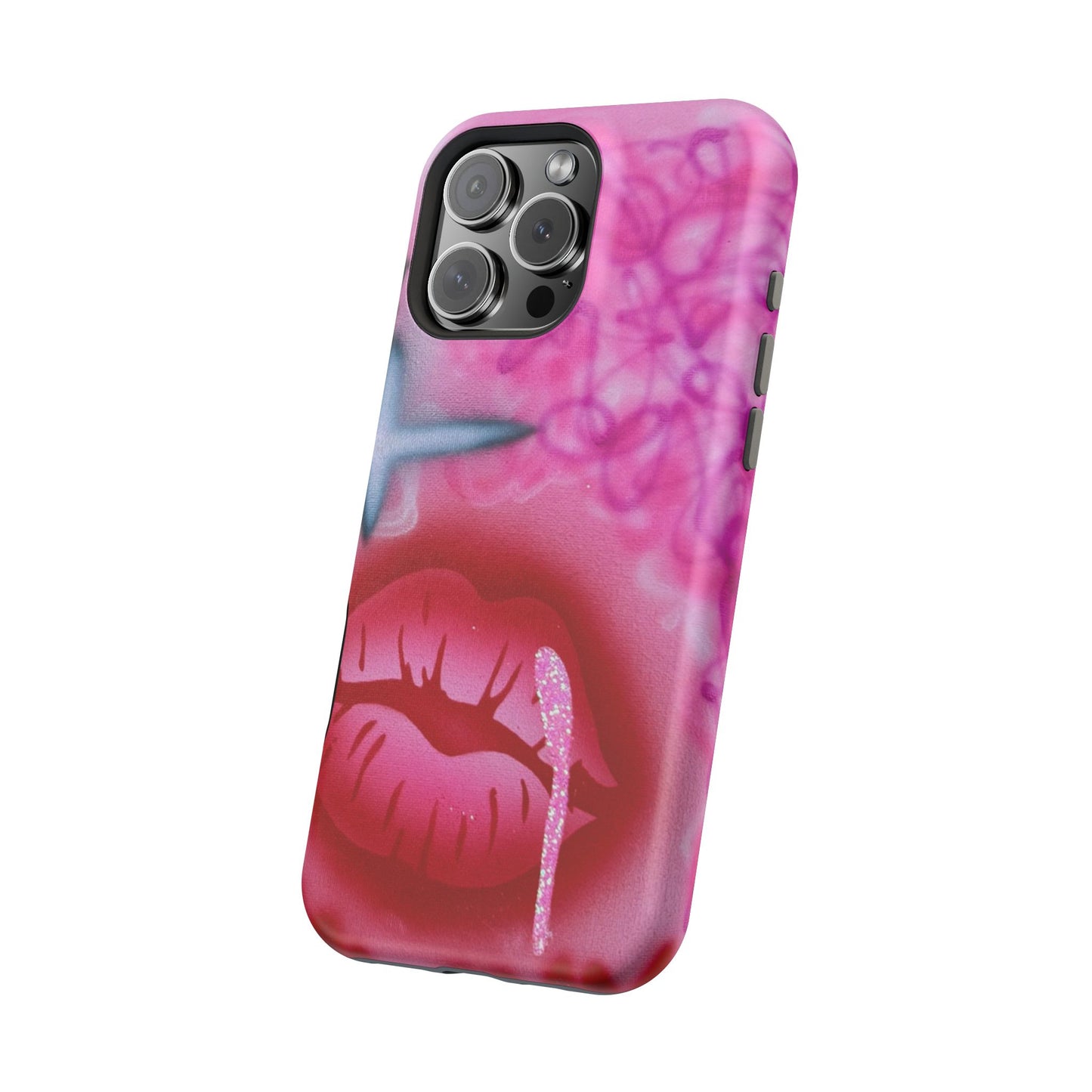 MagSafe limited edition "glitter aura" airbrush iPhone case