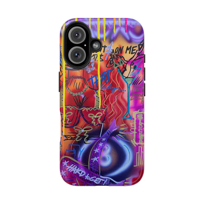"shots on me" airbrush iPhone case