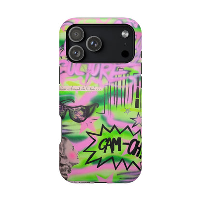 MagSafe "green camo" airbrush iPhone case