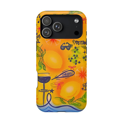 MagSafe Airbrush iPhone Hülle „citrus coastline“