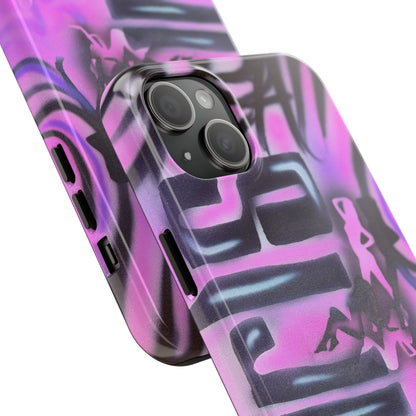 "neon nights" airbrush iPhone case