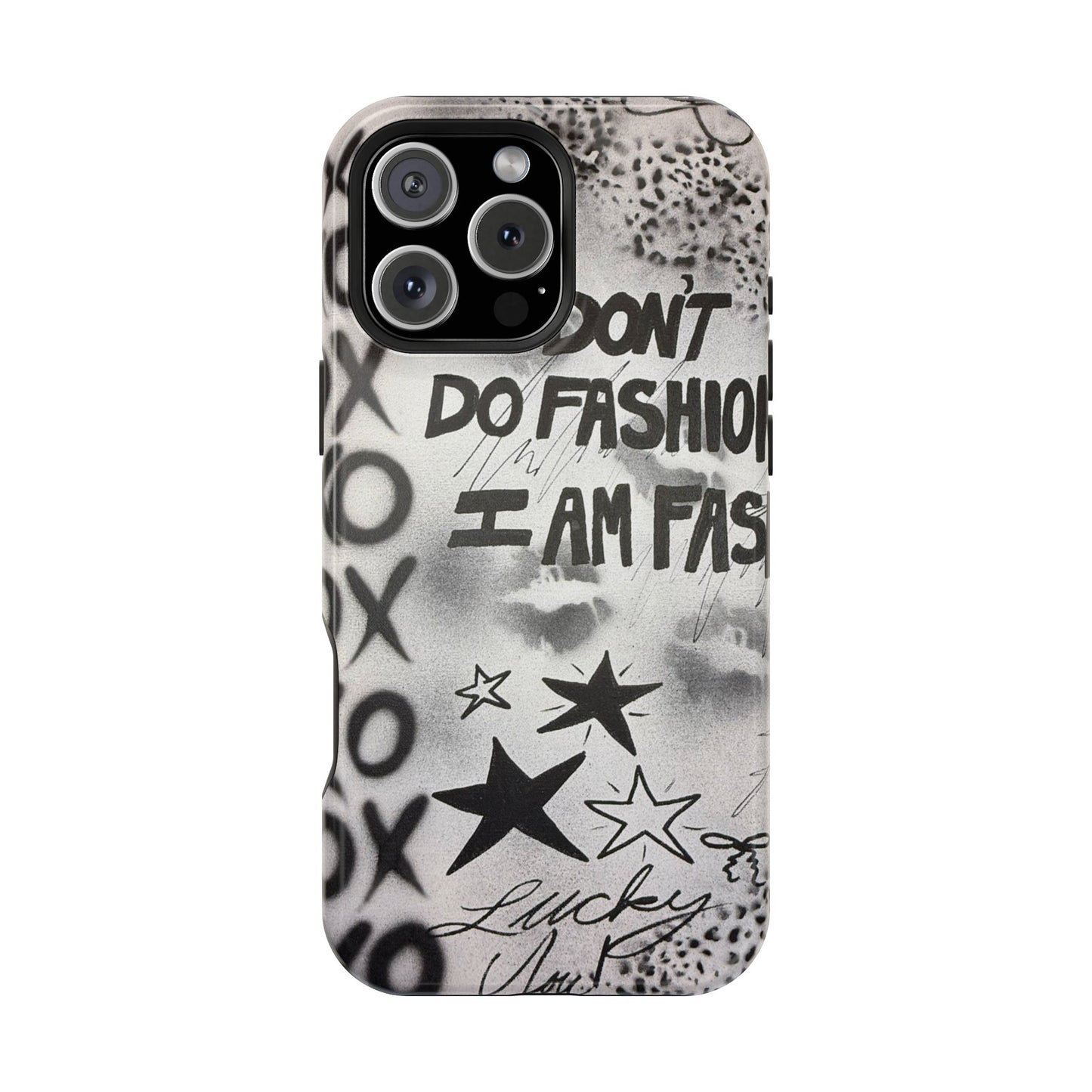MagSafe "i am fashion" airbrush iPhone case