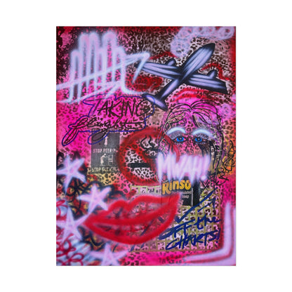 "taking flight" airbrush rolled print