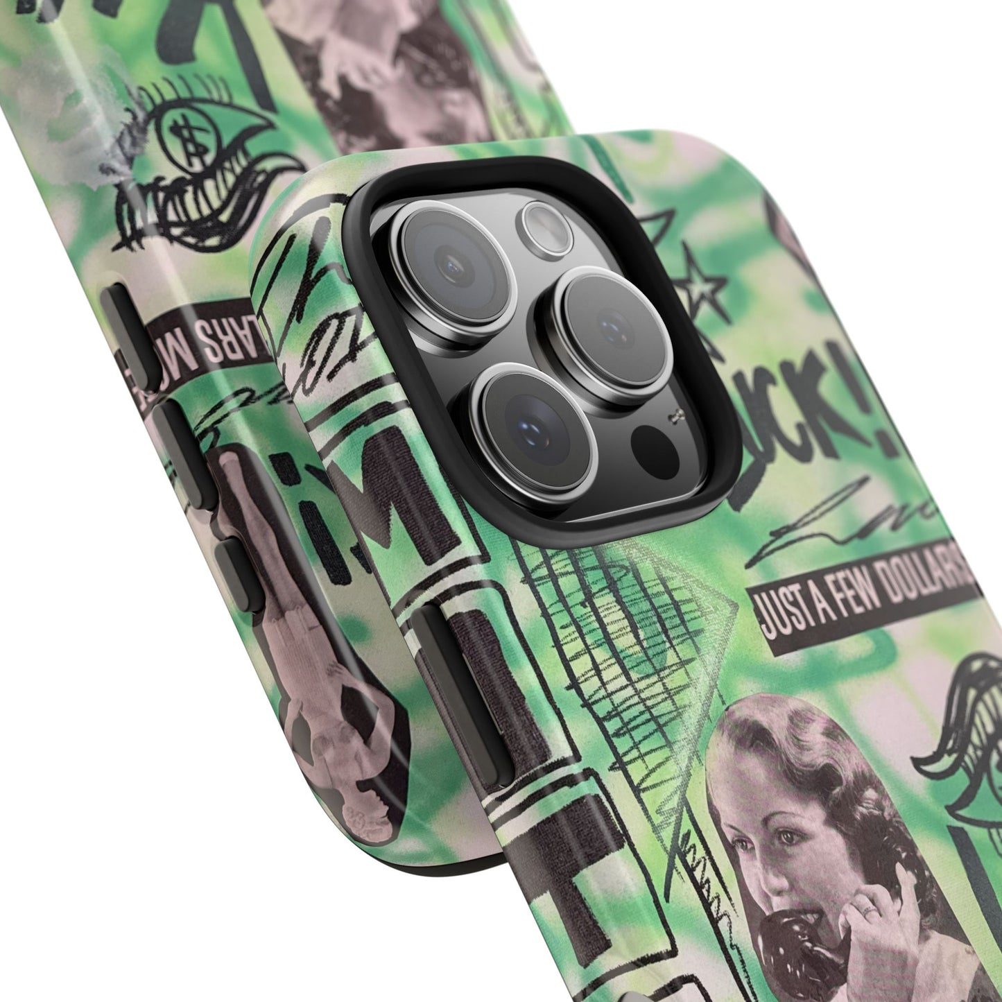 "lust over luck" airbrush iPhone case
