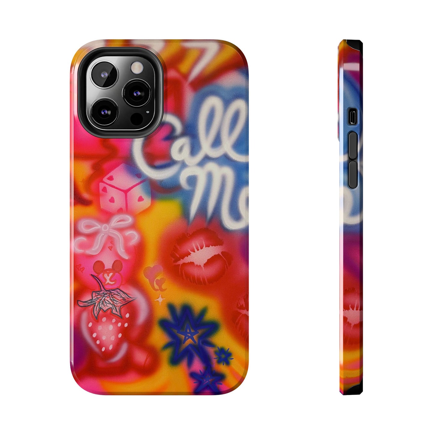 "CALL ME!" airbrush iPhone case