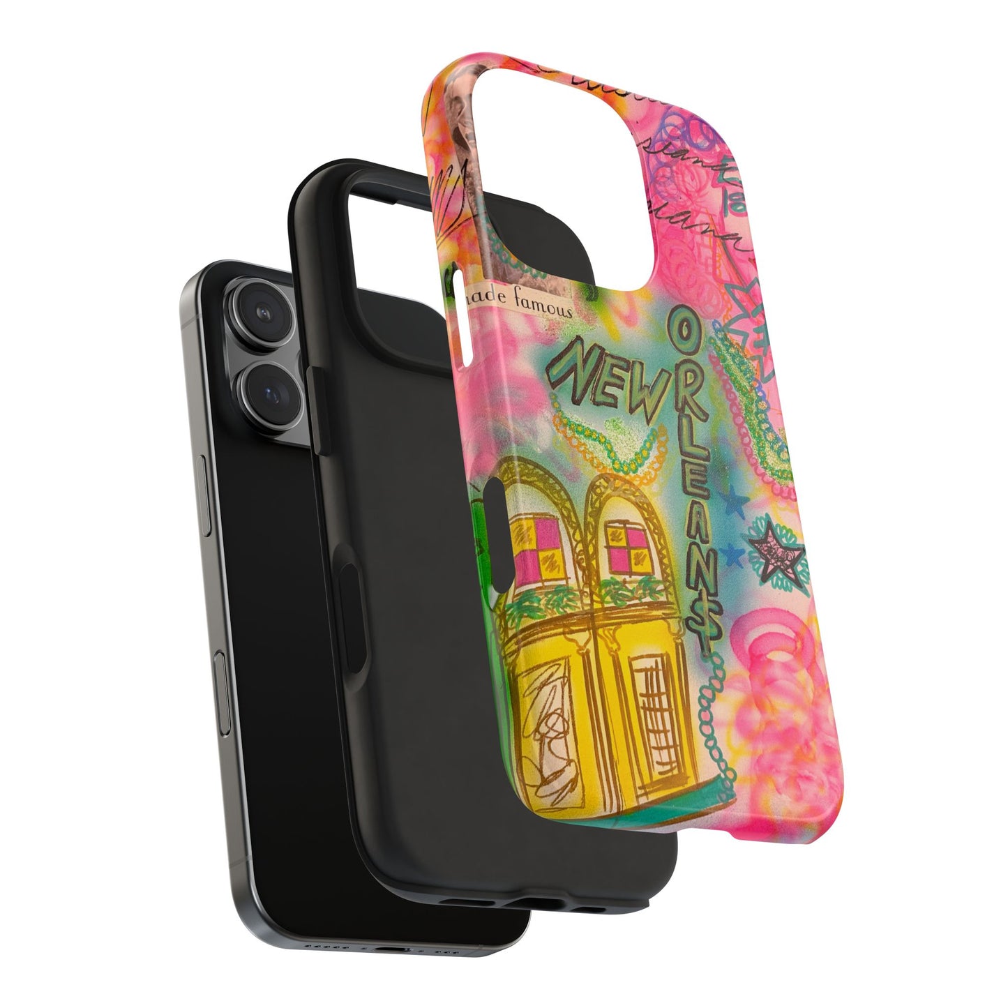 "new orleans, la" airbrush iPhone case