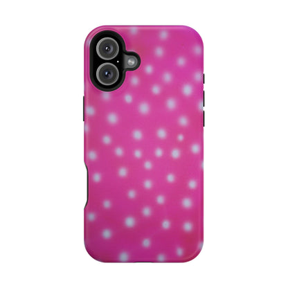 MagSafe "bubblegum polka dot" airbrush iPhone case