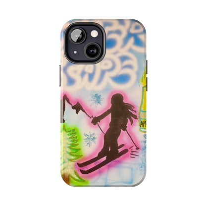 "winter escape" airbrush iPhone case