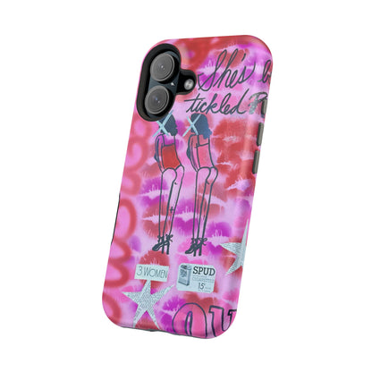 MagSafe "tickled pink" airbrush iPhone case