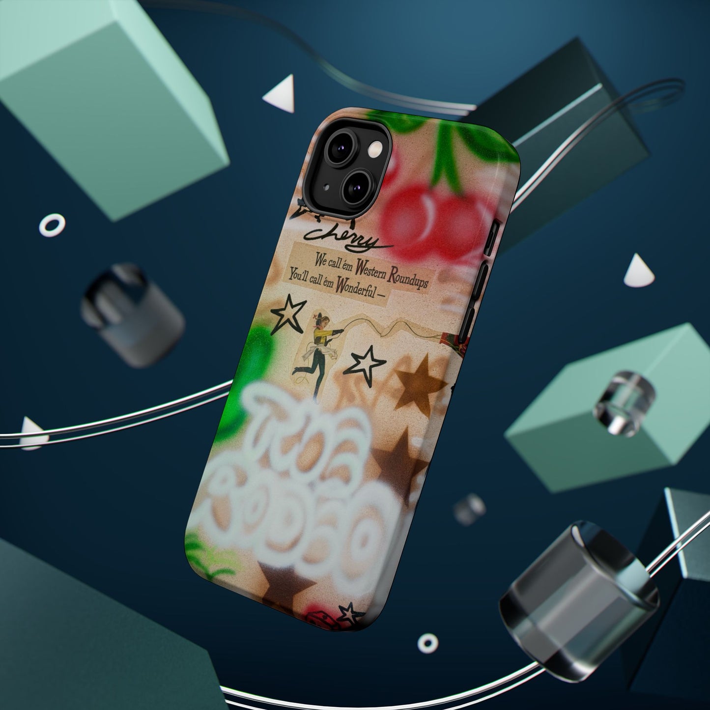 MagSafe "the rodeo" airbrush iPhone case