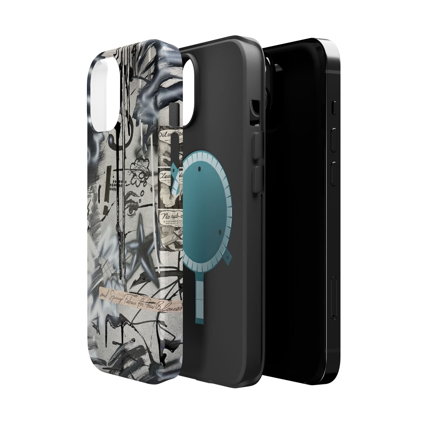 MagSafe "monochrome mood" airbrush iPhone case