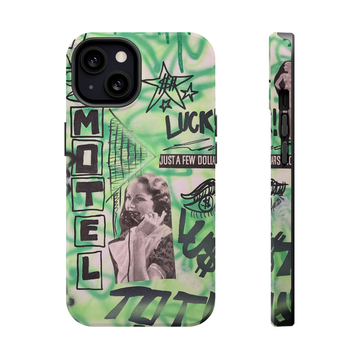 MagSafe "lust over luck" airbrush iPhone case