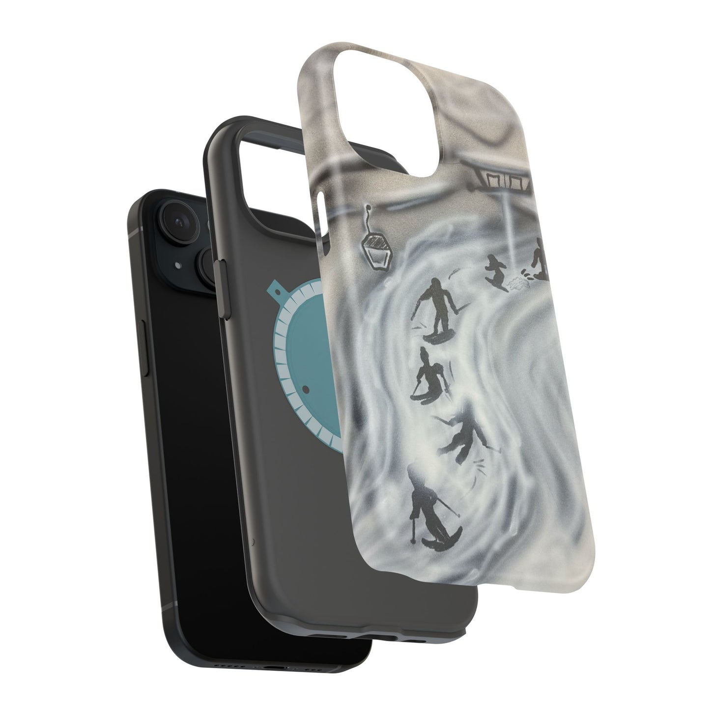 MagSafe "arctic avalanche" airbrush iPhone case