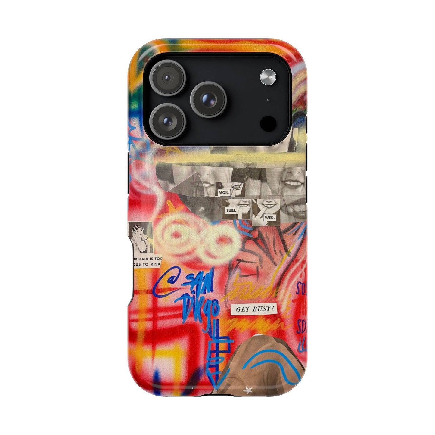 MagSafe Limited Edition "Get Busy" Airbrush iPhone Hülle