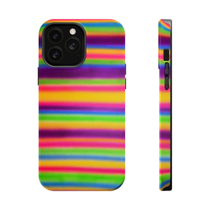 MagSafe "colorful stripes" airbrush iPhone case