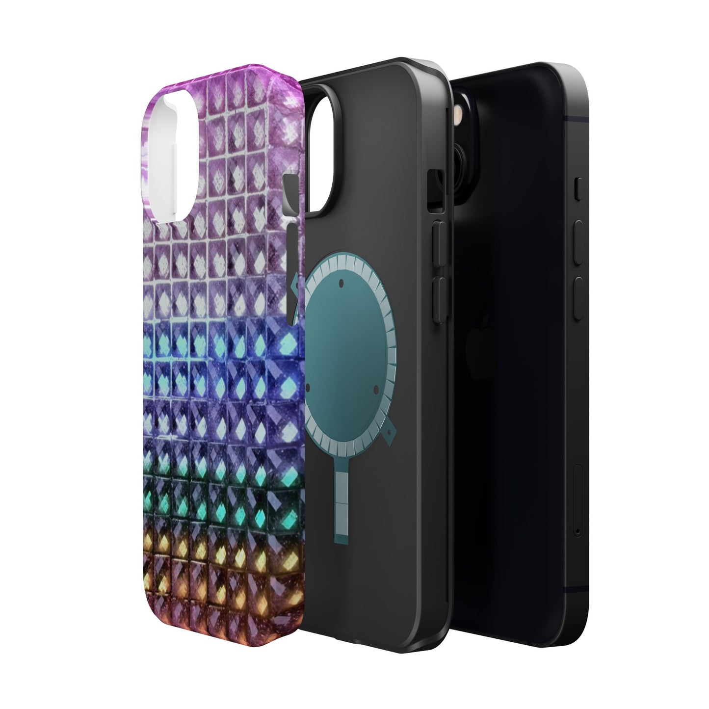 MagSafe "multicolor studs" airbrush iPhone case