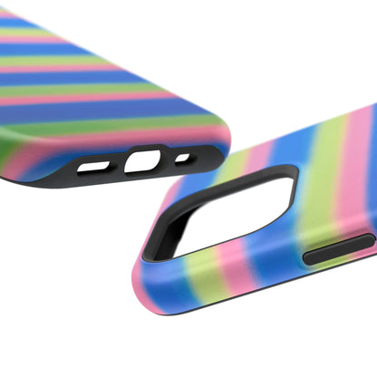 MagSafe "sherbet stripes" airbrush iPhone case