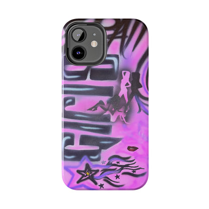 "neon nights" airbrush iPhone case