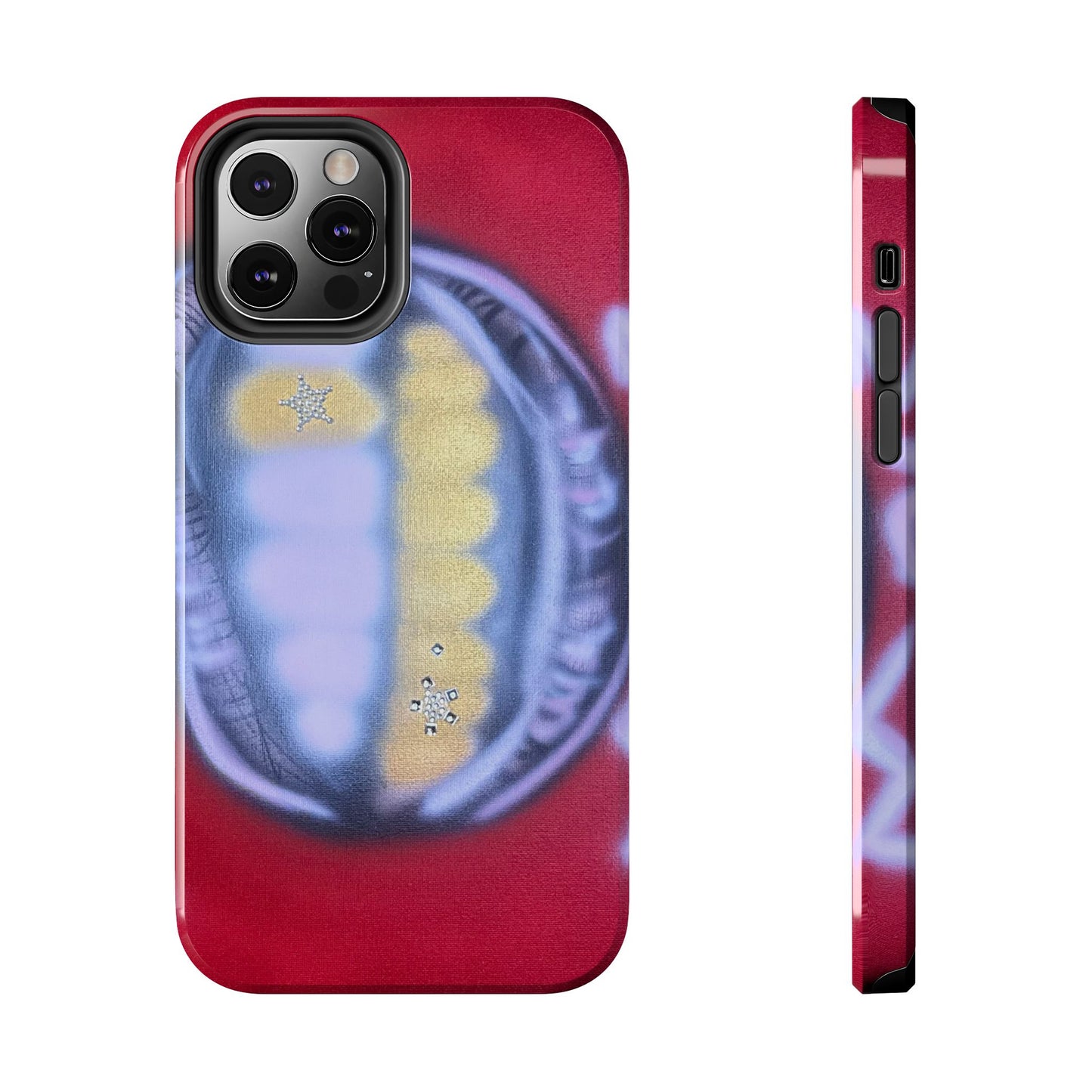 "bite me bling" airbrush iPhone case