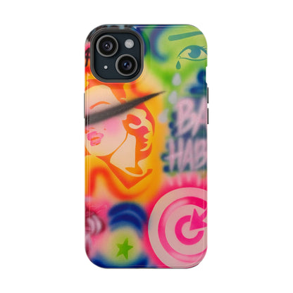 MagSafe „schlechte Angewohnheiten“ Airbrush iPhone Hülle