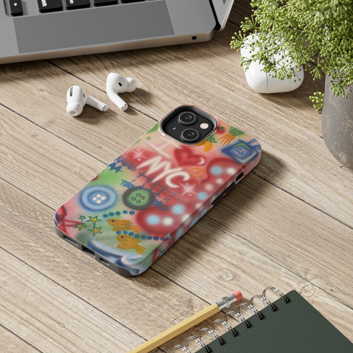 "i <3 NYC" airbrush iPhone case