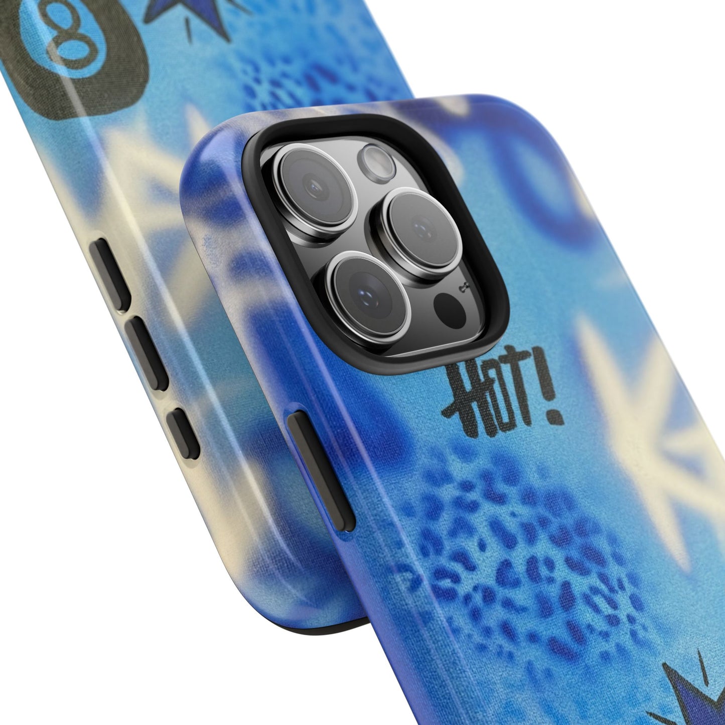 "brilliant blues" airbrush iPhone case