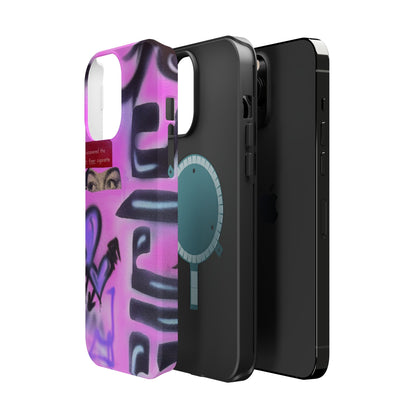 MagSafe "purple princess" airbrush iPhone case