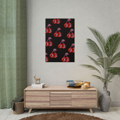 "cami cherry" airbrush rolled print