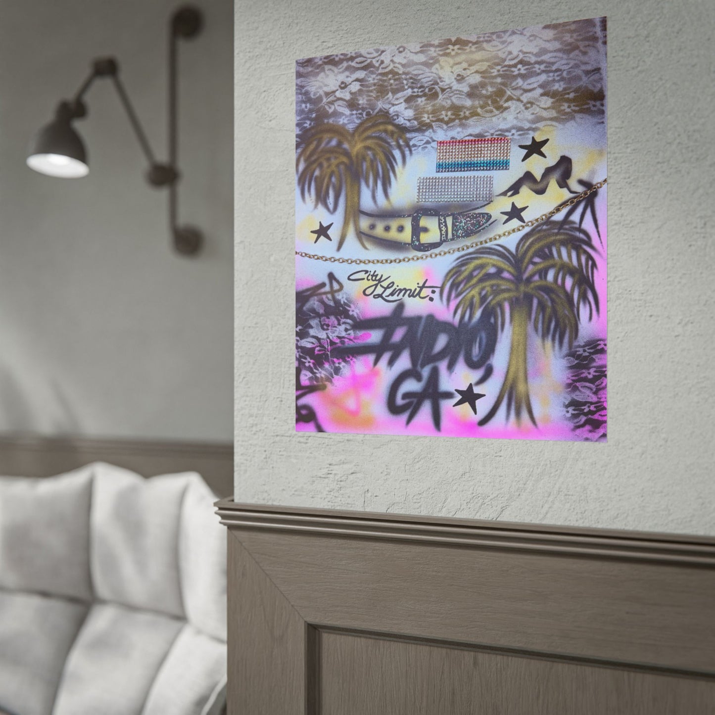 "indio, ca" airbrush rolled print