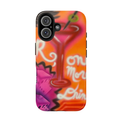 "one more drink!" airbrush iPhone case