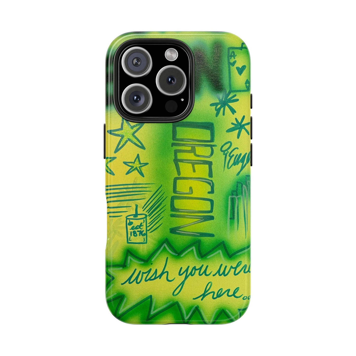 "oregon" airbrush iPhone case
