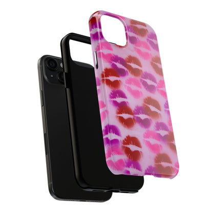 "mwah" airbrush iPhone case