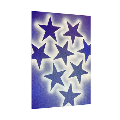 "frosted galaxy" airbrush rolled print