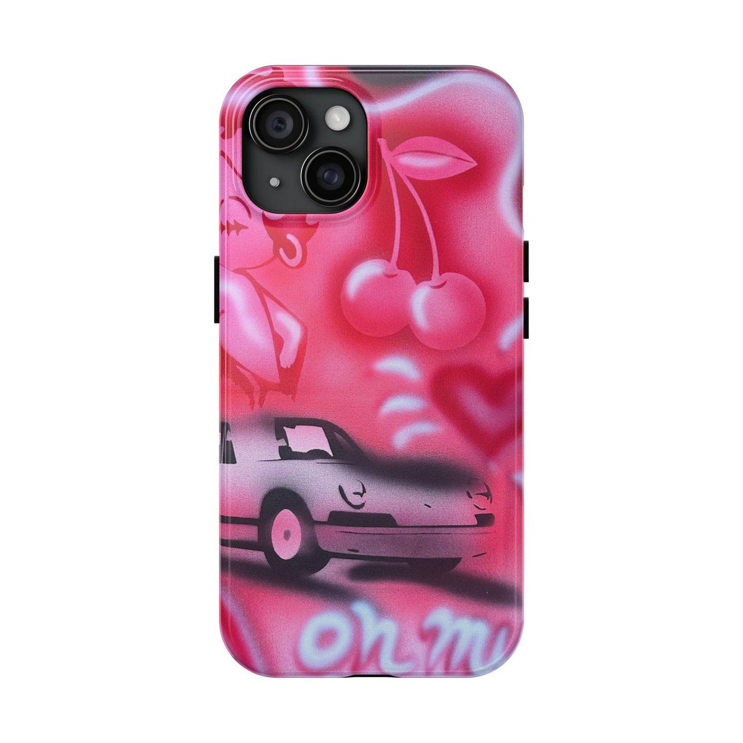 "on her way" airbrush iPhone case