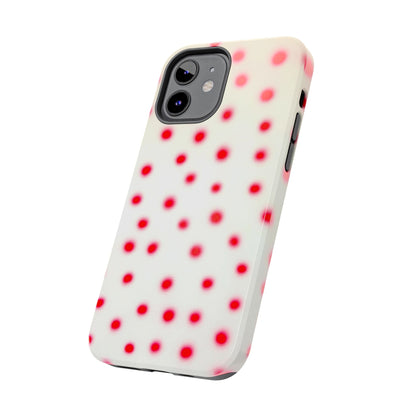 "vanilla cherry polka dot" airbrush iPhone case