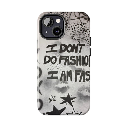 "i am fashion" airbrush iPhone case
