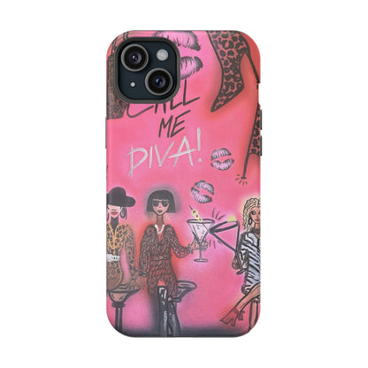 MagSafe "party diva" airbrush iPhone case