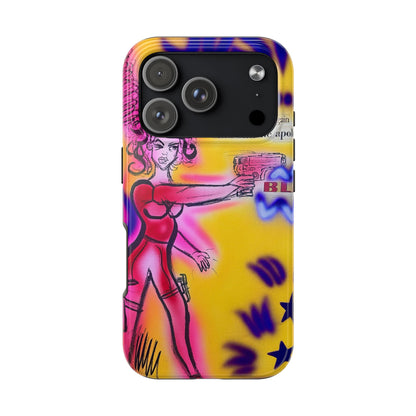 "spiraling thoughts" airbrush iPhone case