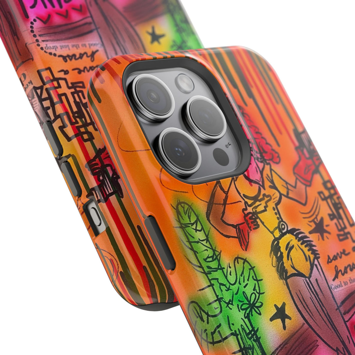 MagSafe "wild, wild west" airbrush iPhone case