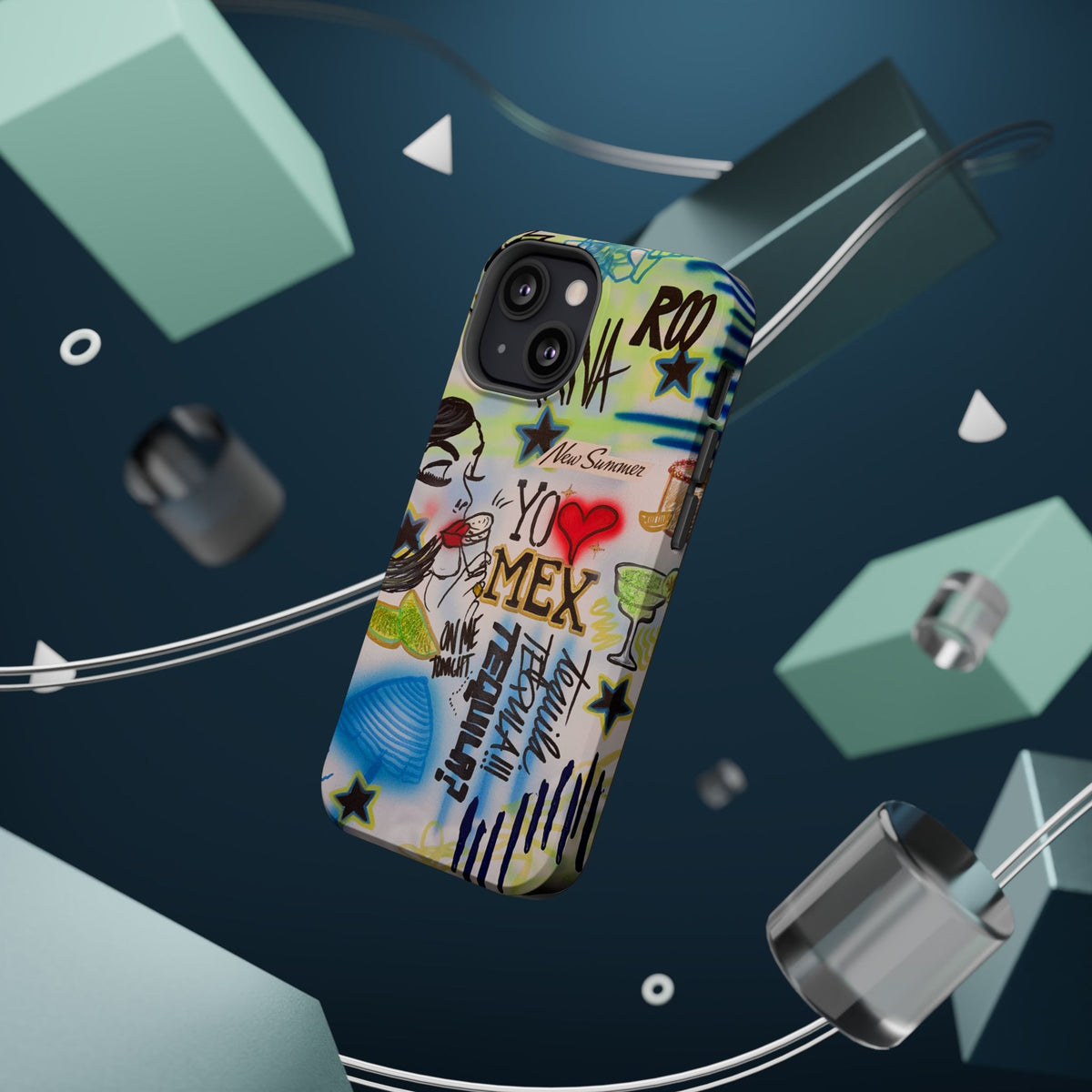 MagSafe "salted lime" airbrush iPhone case