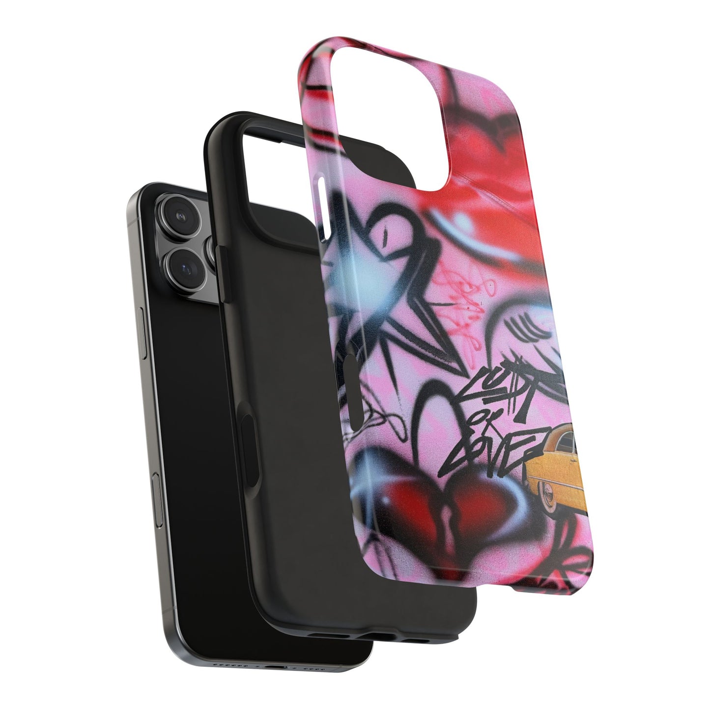 "lust or love" airbrush iPhone case