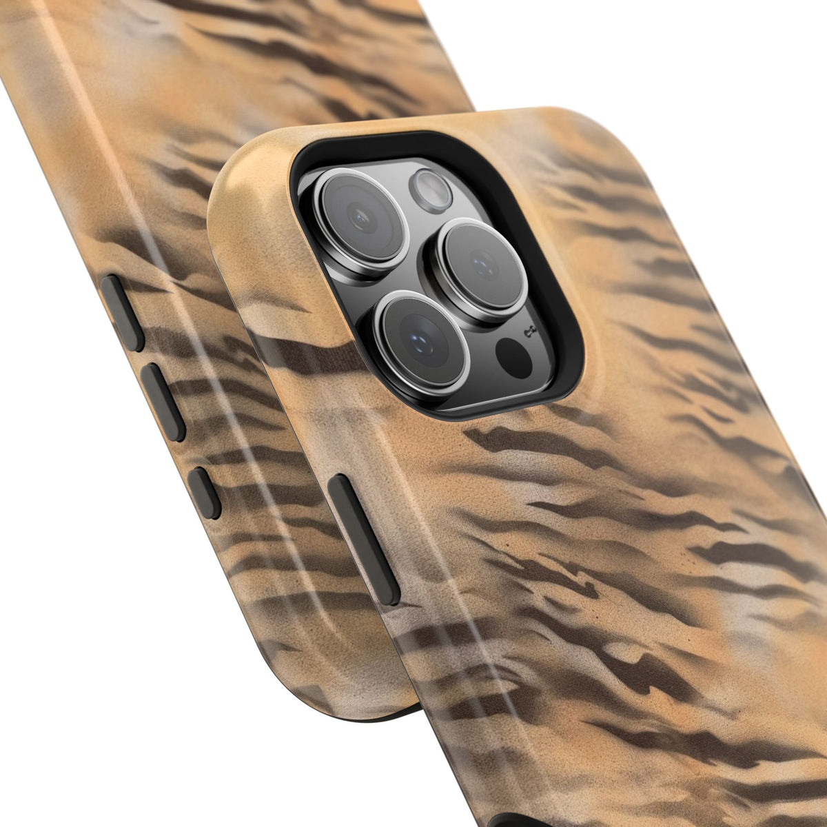 MagSafe "neutral tiger" airbrush iPhone case
