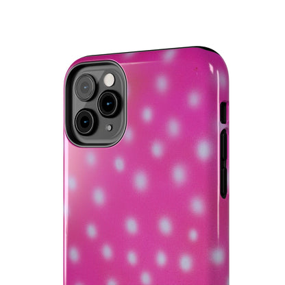 "bubblegum polka dot" airbrush iPhone case