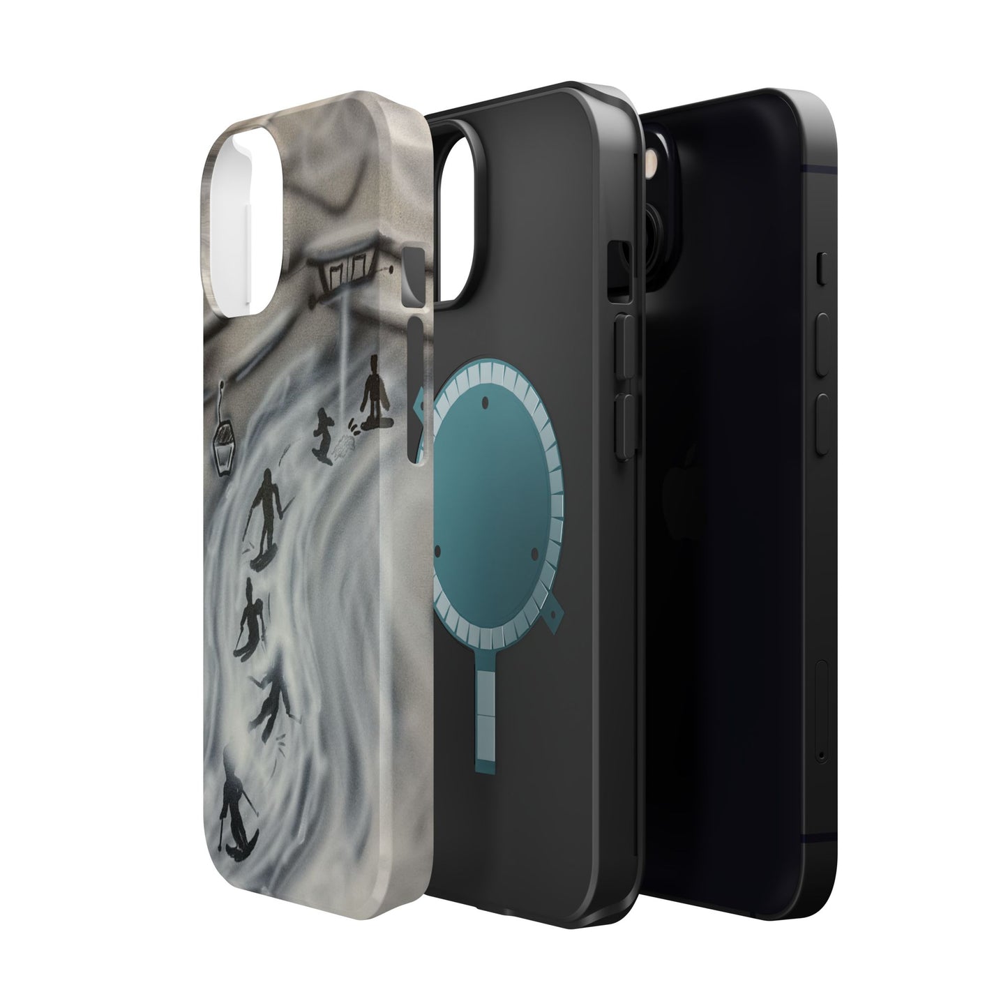 MagSafe "arctic avalanche" airbrush iPhone case